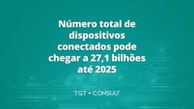 Número total de dispositivos conectados pode chegar a 27,1 bilhões até 2025, diz estudo da TGT ISG